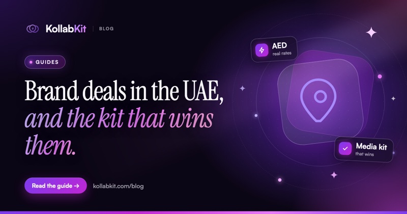 Brand deals in the UAE, and the kit that wins them.