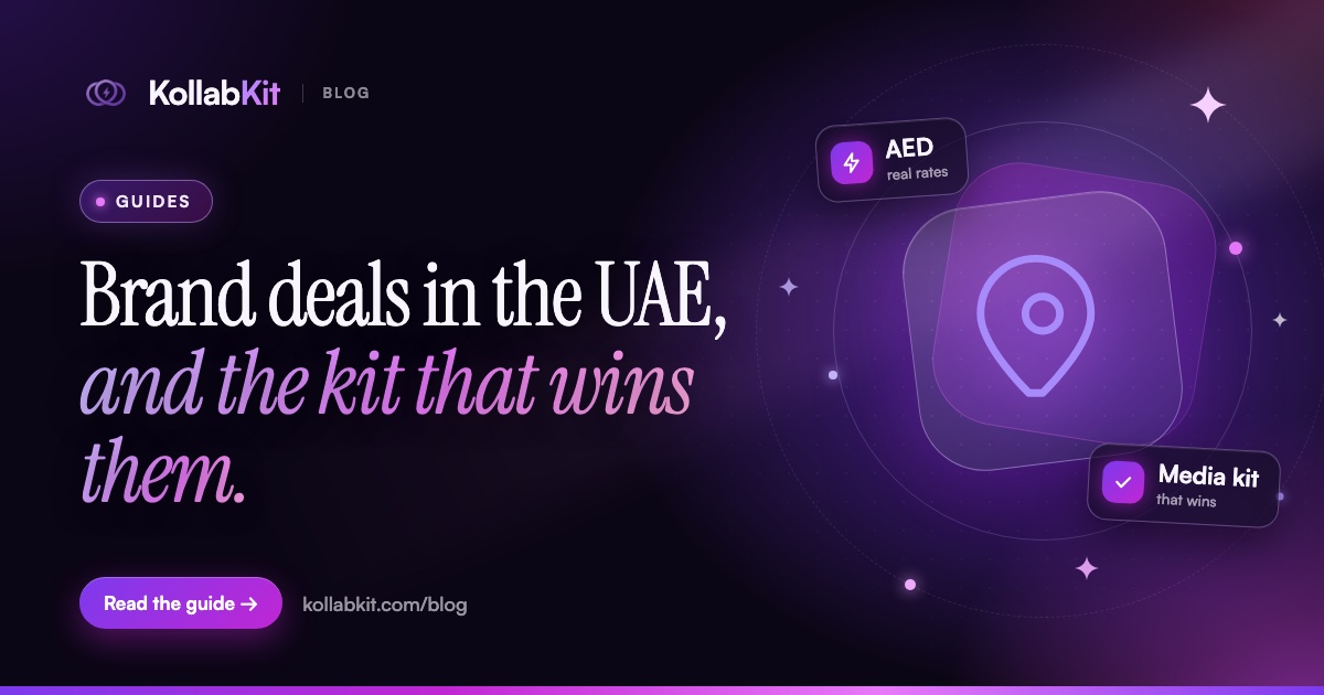 Brand deals in the UAE, and the kit that wins them.