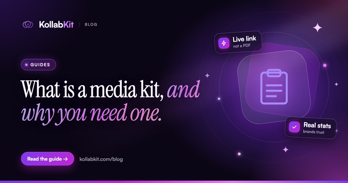 What is a media kit, and why you need one.
